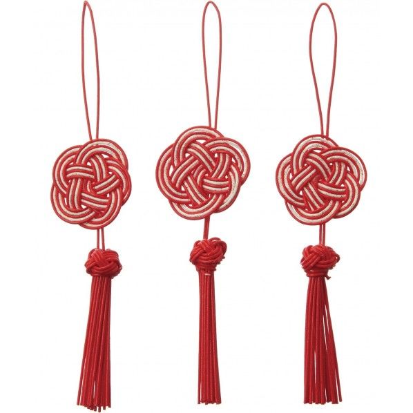 水引梅タッセル赤3P NPR-1732A 1セット