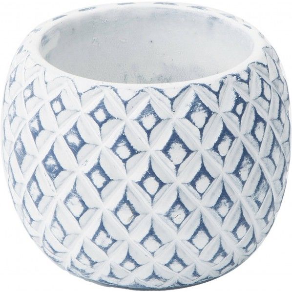 モダンパターンブルーポット RFBB-026 1コ