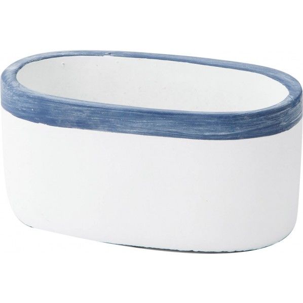 モダンオーバルブルーポット RFBB-027 1コ