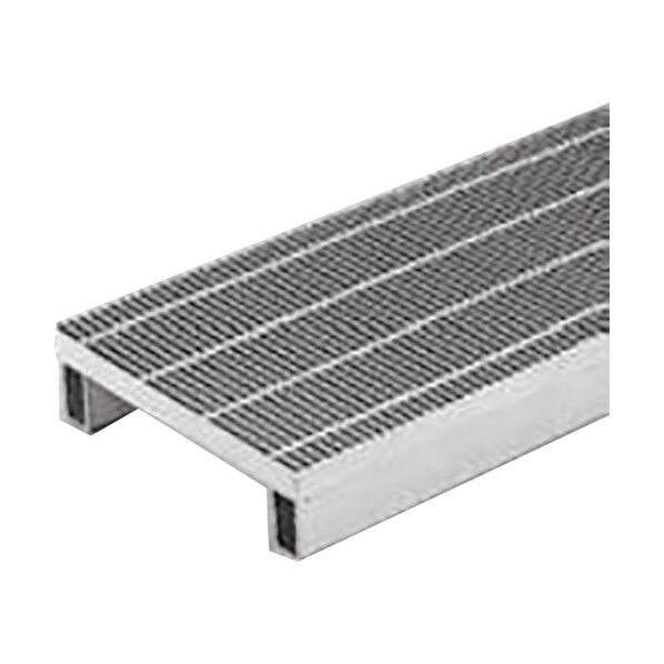 スチール製グレーチング 細目プレーンタイプ かさあげ型 国土交通省型側溝用 QSY-K-4338AI 1点