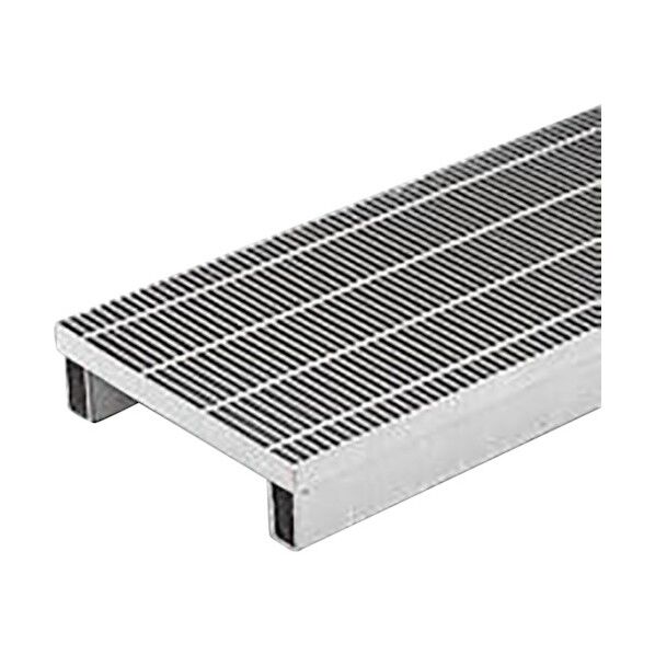 スチール製グレーチング 細目プレーンタイプ かさあげ型 側溝用 クッション付 QSY-P-4919B 1点