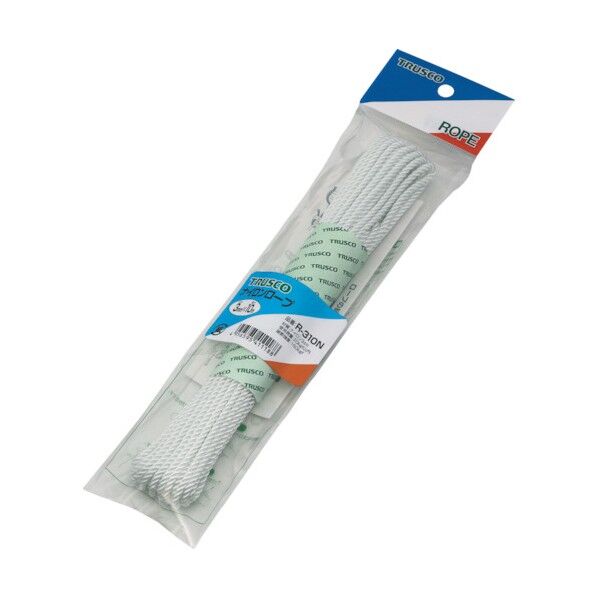 TRUSCO 台付ポリプロンピレンロープ 12mm×5m TPP-125 1本 〔×3セット〕 まとめ) TRUSCO 台付ポリプロンピレンロープ 12mm×5m TPP-125 1本 ×