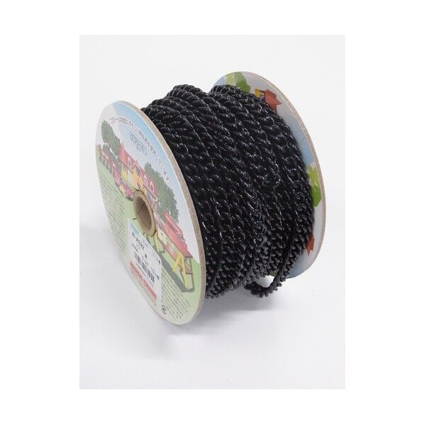 ショートマンテルリール巻チェイン(アルミ) 黒 15m R-AS22 1