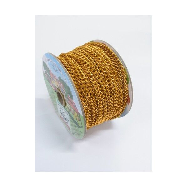 フリクションショートマンテルリール巻チェイン(アルミ) 金 30m R-AS16F 1