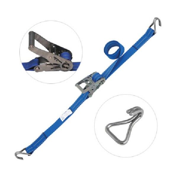 ステンレスラチェットバックルステンレスナローフック付 220 x 145 x 70 mm RB101S4.5NH100S 1