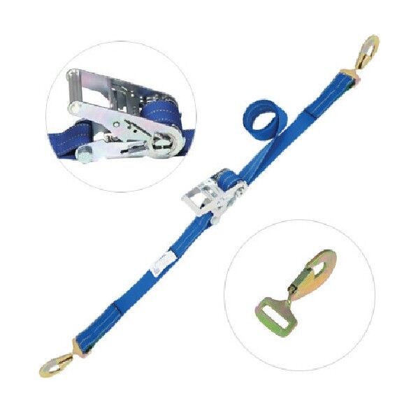 ラチェットバックルスナップフックツイスト付 190 x 90 x 140 mm RB2015SHT200 1