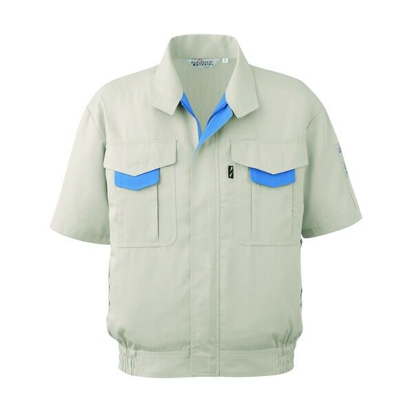 春夏エコ帯電防止 半袖ブルゾン