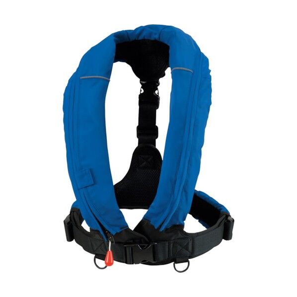 自動膨張式ショルダータイプ 作業用ライフジャケット ブルー TYPE A RE-5-BL 1点
