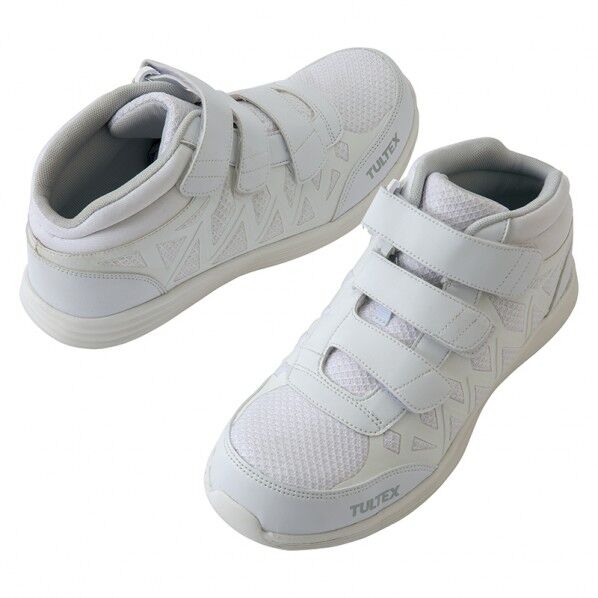 TULTEX セーフティシューズ(面ファスナー)(男女兼用) 001ホワイト 22.5 51672 1足