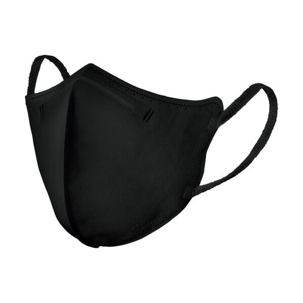 289228 DAILY FIT MASK 立体マスク ゆったり大きめサイズ ブラック RK-D5LBK 5枚