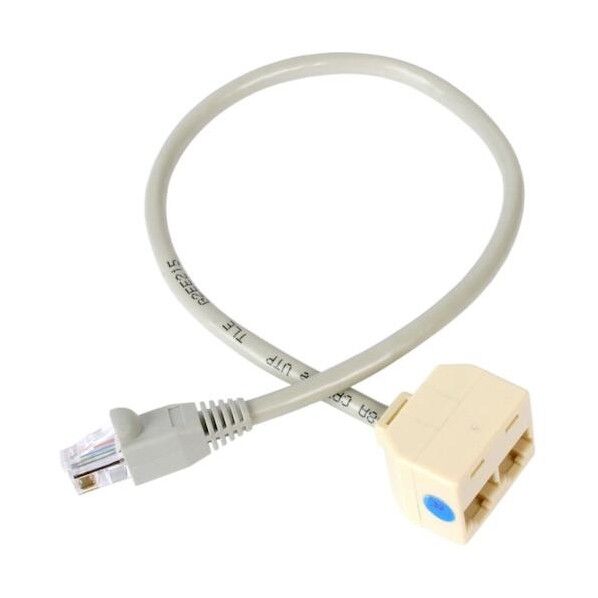 LANケーブル分岐用アダプター/2分岐/RJ45モジュラー分岐スプリッタ RJ45SPLITTER 1個