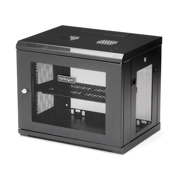 STARTEC.COM社 サーバーラック/9U/19インチ/キャビネット/垂直 壁掛け型/奥行調整幅:15-38cm/ネットワーク機器 ラック RK9WALM 1個...