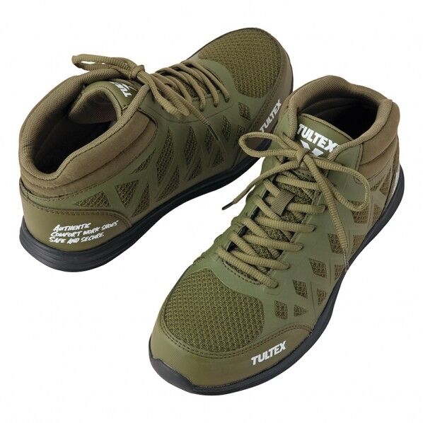 TULTEX セーフティシューズ（男女兼用） 025カーキ 22.5 51666 1足