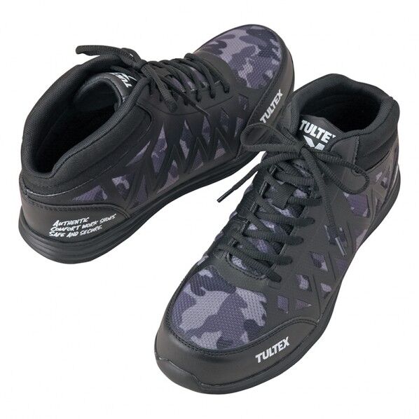 TULTEX セーフティシューズ（男女兼用） 114カモフラ 26.5 51666 1足