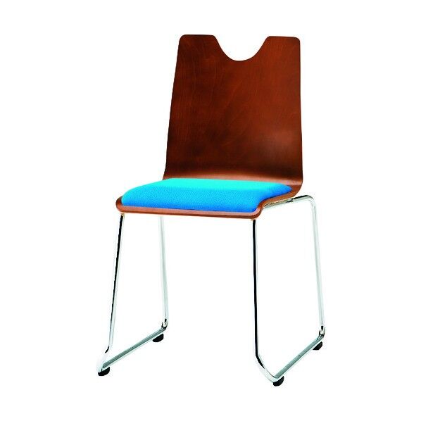 リフレッシュチェア ループ脚 クリアブルー RMH-L2 CBL 1点