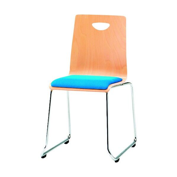 リフレッシュチェア ループ脚 クリアブルー RM-N2 CBL 1点