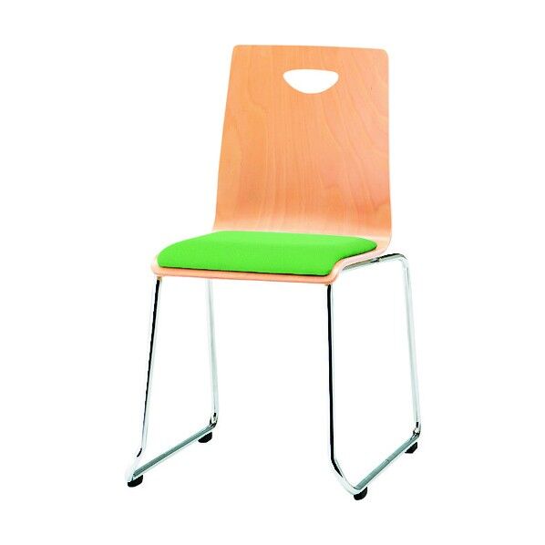 リフレッシュチェア ループ脚 ライトグリーン RM-N2 LGN 1点