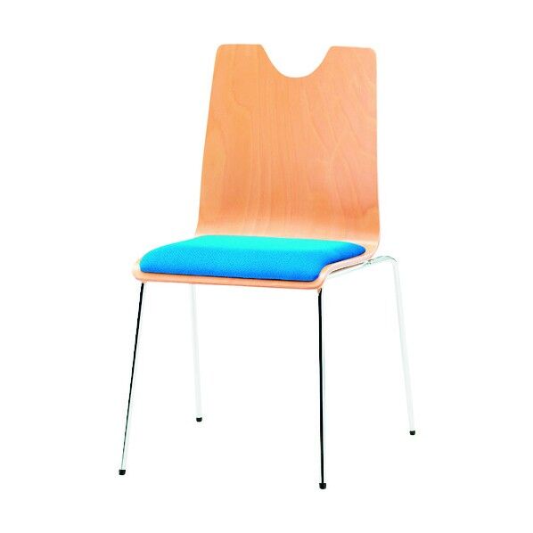 リフレッシュチェア 4本脚 クリアブルー RMH-N4 CBL 1点