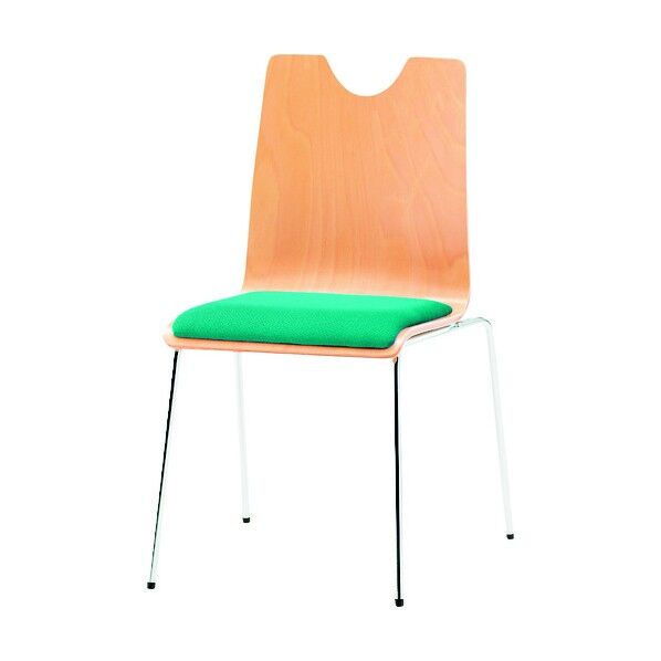 リフレッシュチェア 4本脚 クリアグリーン RMH-N4 CGN 1点