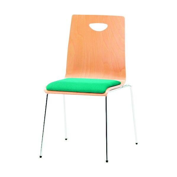 リフレッシュチェア 4本脚 クリアグリーン RM-N4 CGN 1点