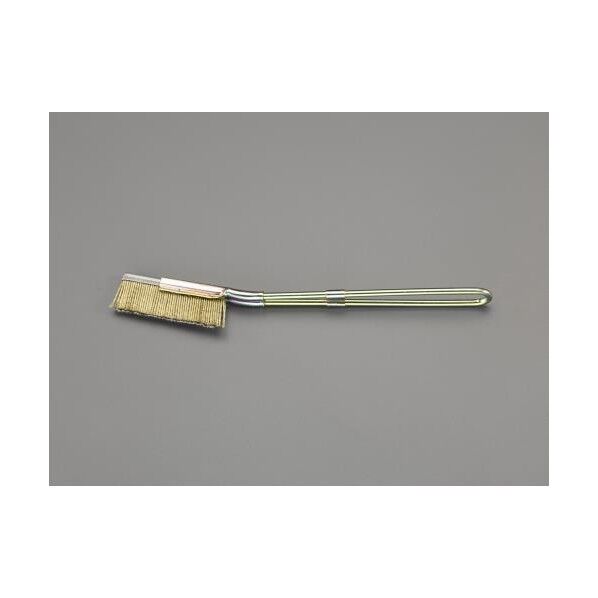 エスコ(esco) 210mm ブラシ(スチール製/直/20本)真鍮コーティング EA109GF-1B...