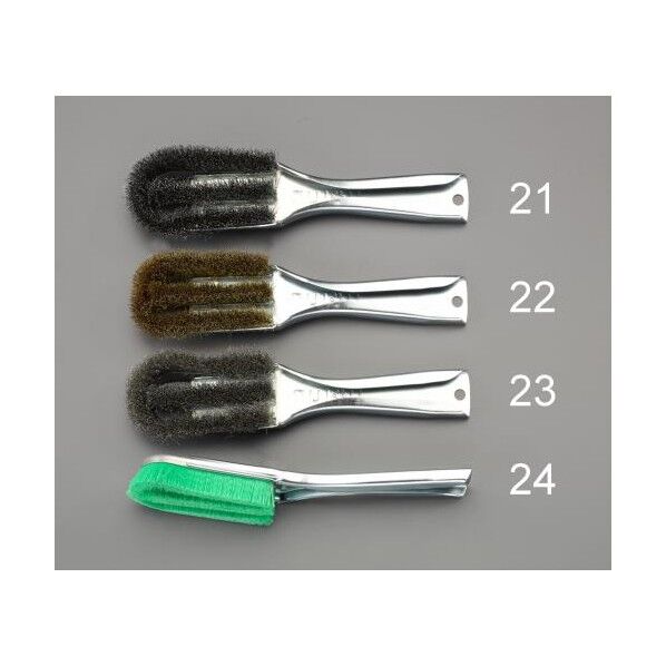 225mm ワイヤーブラシ(真鍮製/グリップ付) EA109GH-22