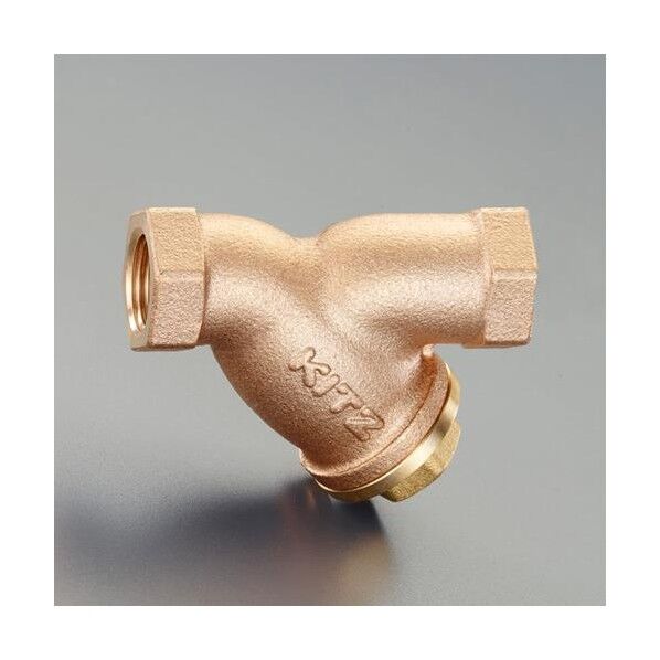 Y形ストレーナー(青銅製) 1/2インチ 320g EA465AN-104