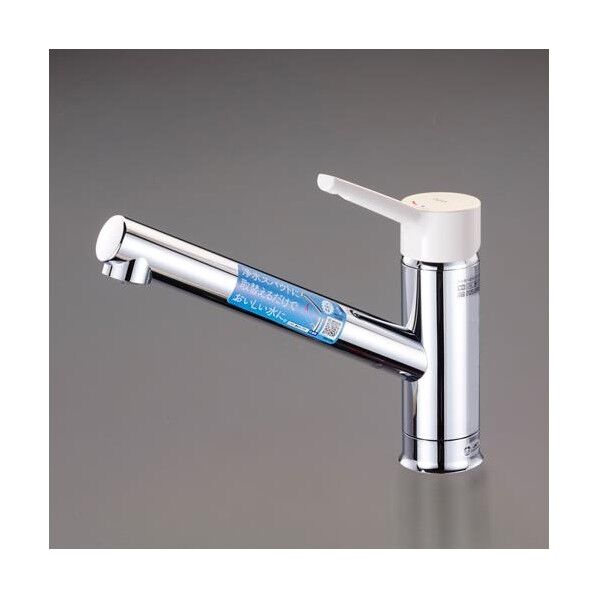 シングル混合水栓(抗菌樹脂ハンドル) 1380g EA468HA-1