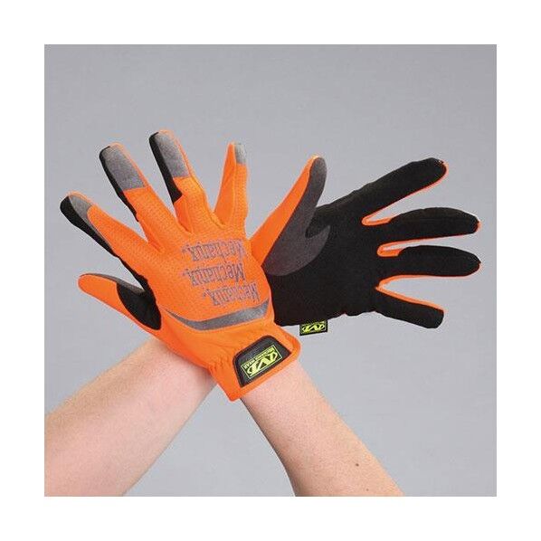 [M] メカニクスグローブ(合成革/蛍光オレンジ EA353BX-222 1双