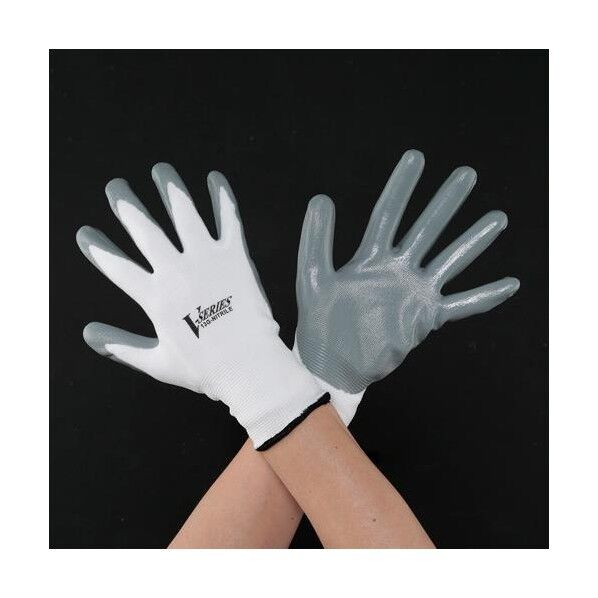 [M/220mm] 手袋(ニトリルゴムコーティング/白) EA354DE-1 1双