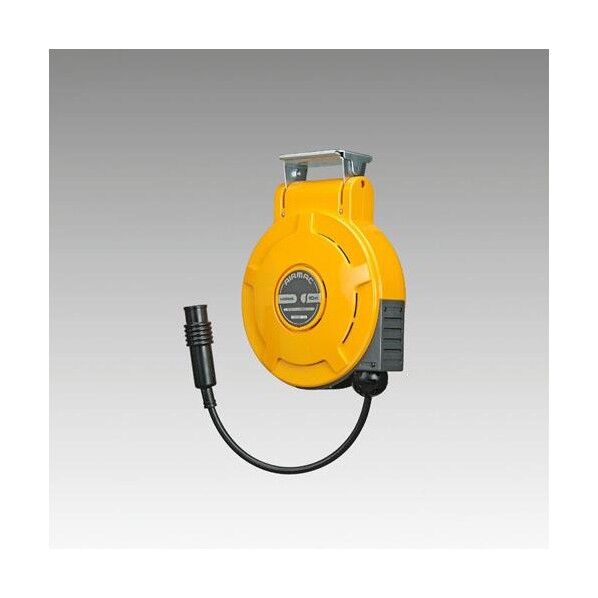 6.5mmx10m エアーホースリール(自動巻取/難燃性) EA124BK-46 1台