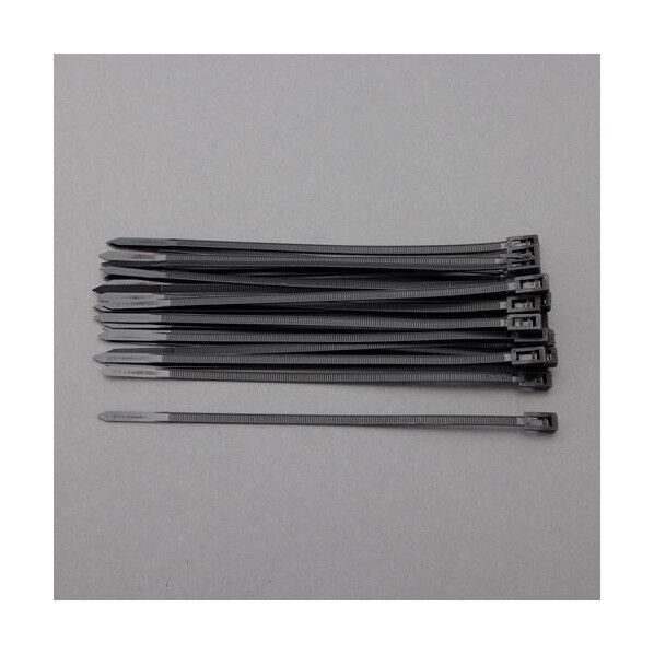 250mm 結束バンド(リリースタイプ/黒/100本) EA475ES-250 1袋