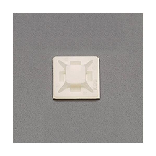 26.1x26.1mm結束バンド用ベース(粘着付/100個) EA475EZ-25 1袋