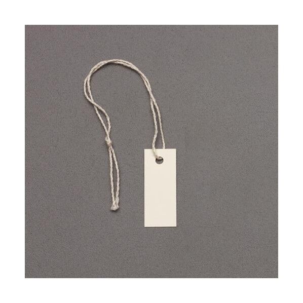 25x10mm 糸付荷札(ホワイト/100枚) EA475HZ-51 1束
