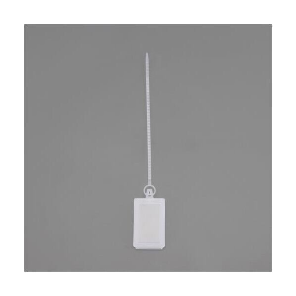 エスコ(esco) 26x41mm ワンタッチ線名札(角形/透明/10枚) EA475HD-77 1袋