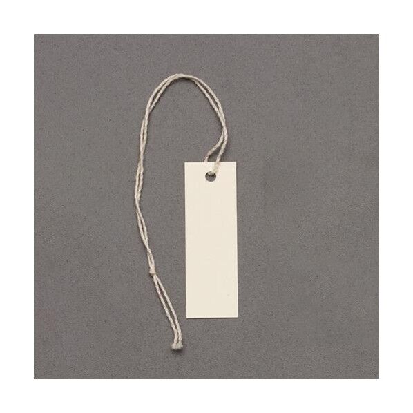 37x12mm 糸付荷札(ホワイト/100枚) EA475HZ-52 1束