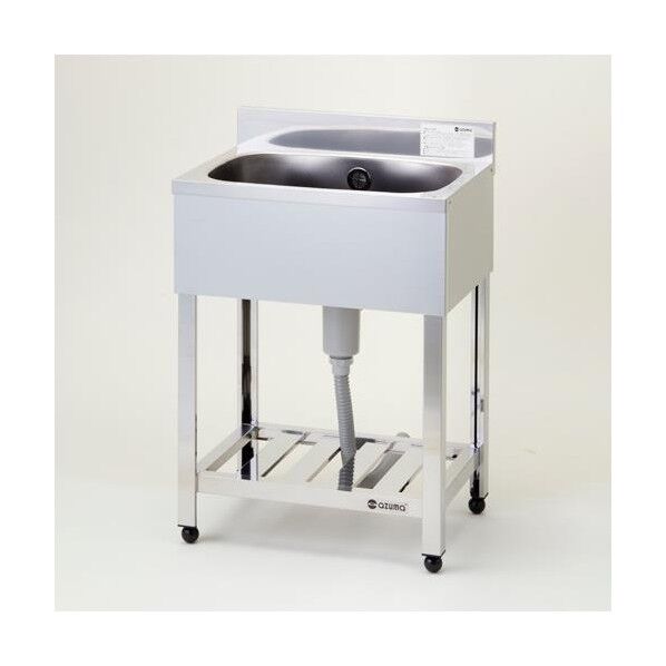 600x450x890mm 一槽シンク(SUS430) EA468EF-2 1台