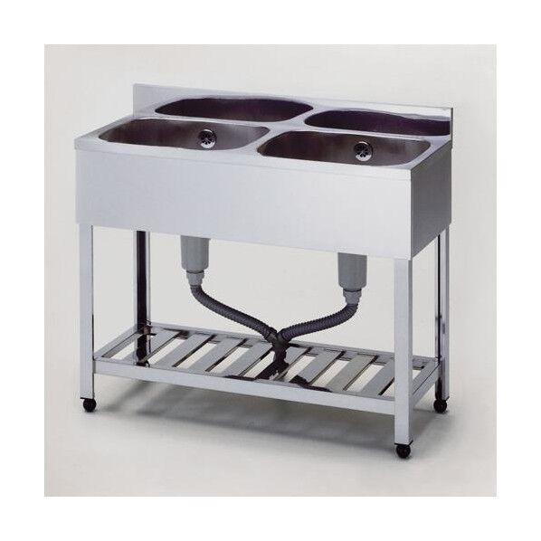 900x450x890mm 二槽シンク(SUS430) EA468EF-32 1台