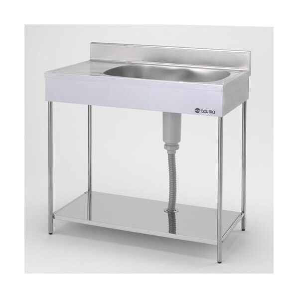 800x460x840mm 一槽水切シンク(簡易型/SUS) EA468EF-101 1台