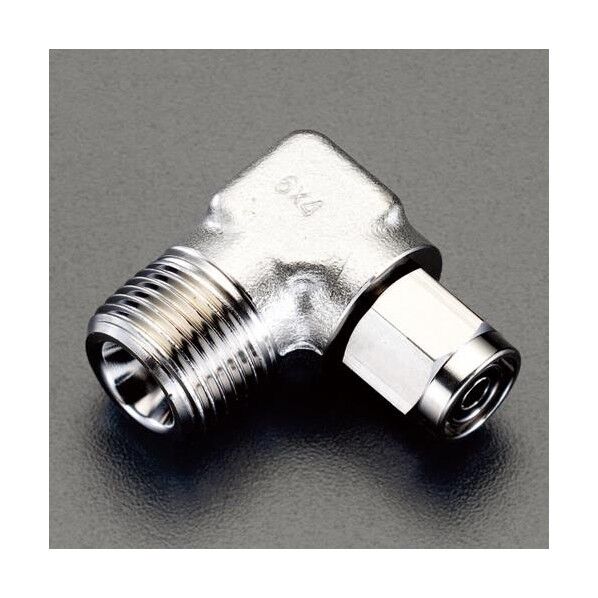 R 1/4インチx 8mm ユニオン(エルボ/ステンレス製)