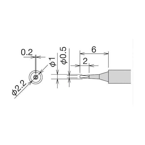 マイクロソルダリングはんだこて 交換コテ先