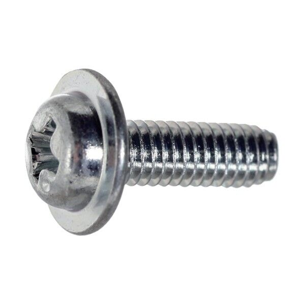 (+)ナベワッシャーヘッド低トルクねじ Sタイプ 三価白 WH=10 M4×6 ヘキサゴンパック S051-0406 540本