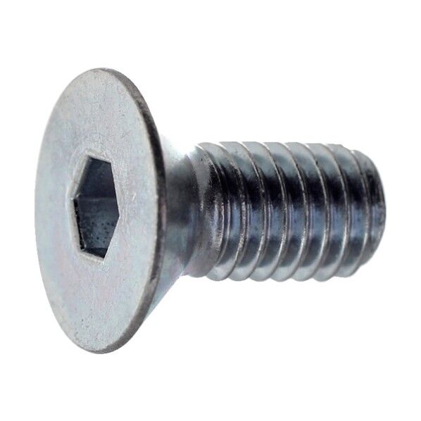 六角穴付皿ボルト(スチール・全ねじタイプ) ユニクロムメッキ