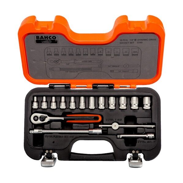 1/4 ソケットセット+ラチェット S160 1点