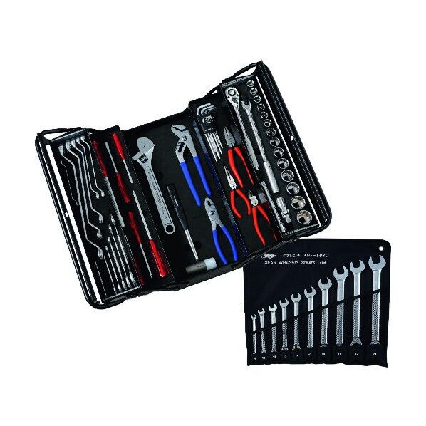 スーパーツール プロ用両開き工具セット(3段式)デラックスタイプ S5000DX 1点...