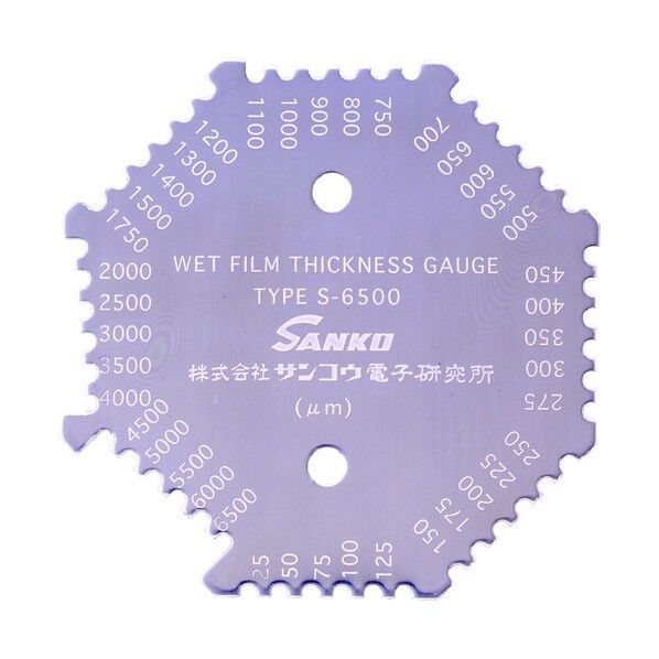 ウエットフィルム膜厚計