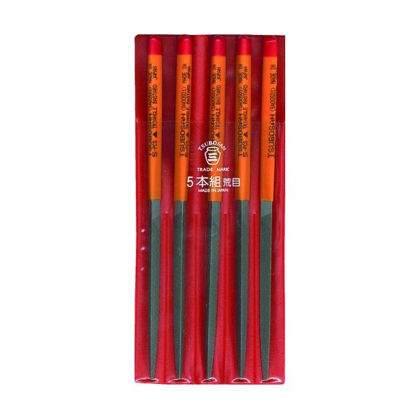 組ヤスリ 5本組三角 荒目 三角