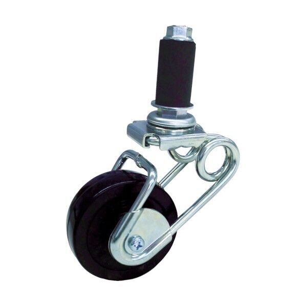 緩衝スプリングキャスター(ゴム車) 差込式