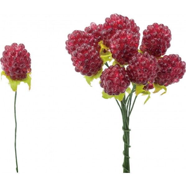 クリアラズベリーピック12P R 便利グッズ(文具・OA機器) MY -027 12個