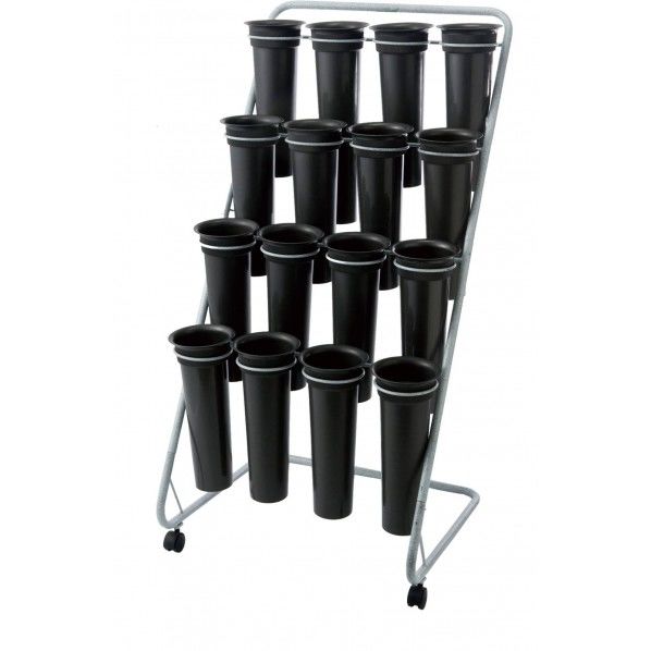 パイプフラワースタンド 16ポット 便利グッズ(文具・OA機器) ZW -360 1台